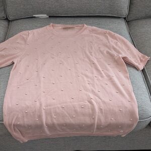 Pink Crew Neck Sweater